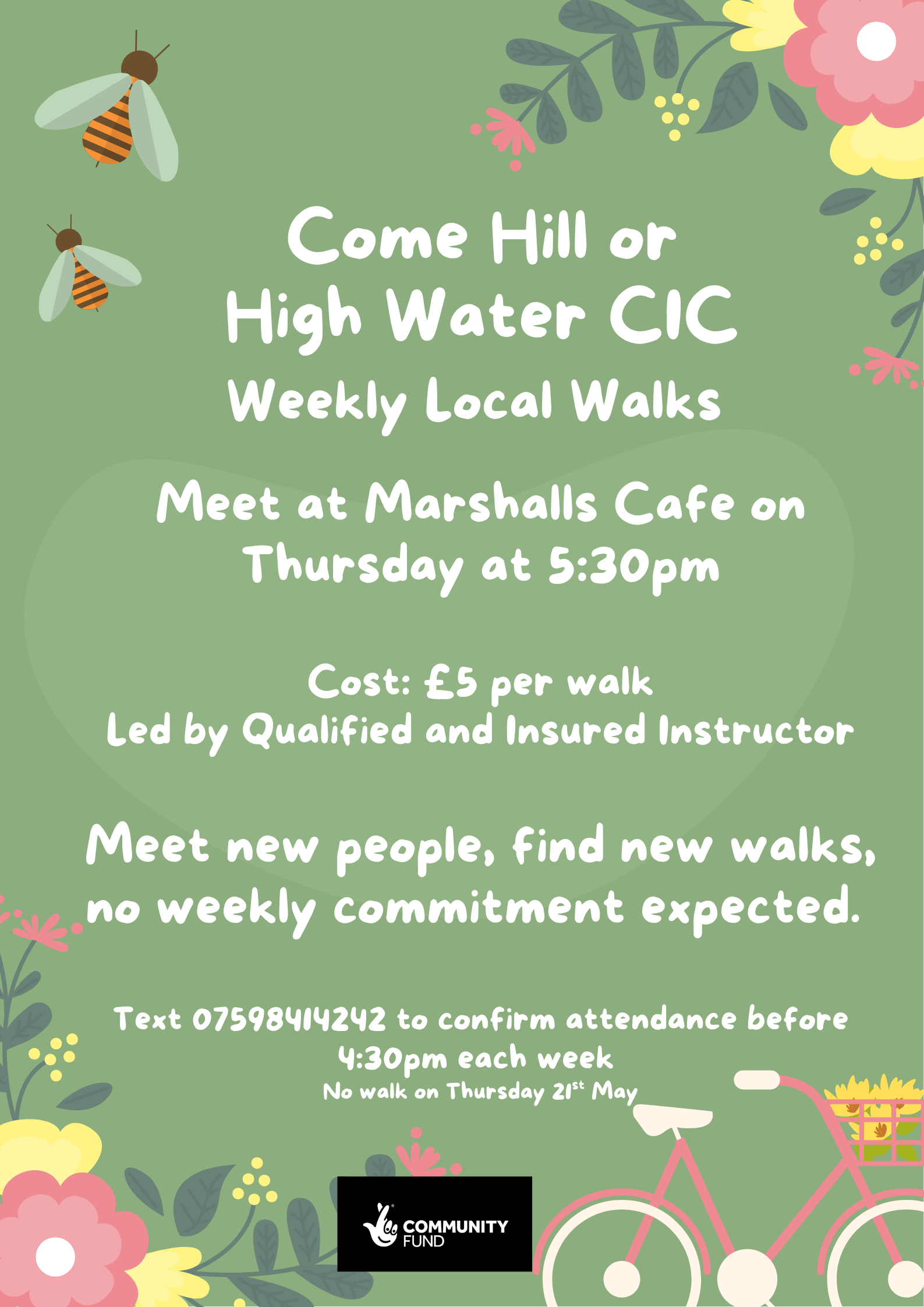 Come Hill or High Water Weekly Walks